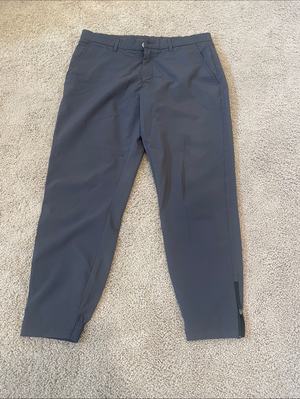 Men's Slim Athletic Chinos - Charcoal Gray